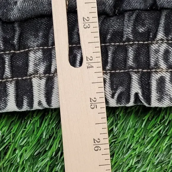 Vintage 80s Biker Denim Jacket Womens M/L 23x25 Sherpa-Lined - Picture 6 of 16